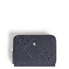 Portafoglio Mini con 2 Tasche con Cerniera in Denim 4810