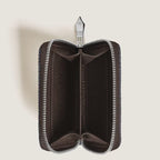 Portafoglio Mini con 2 Tasche con Cerniera in Denim 4810