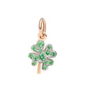Quadrifoglio Dodo in Oro Rosa con Tsavorite