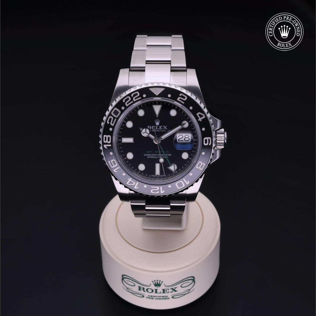 Rolex Certified Pre-Owned GMT-Master II 2012, 40 mm, Oystersteel, Vista a 360°