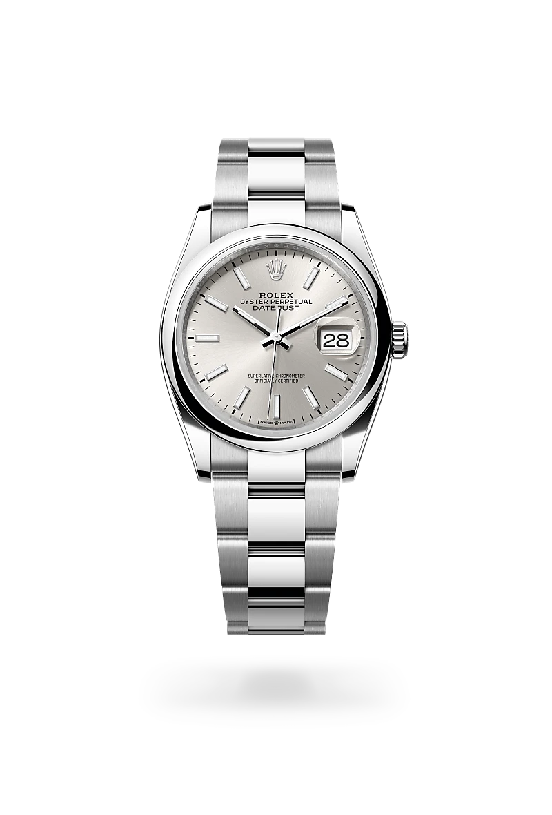 RolexDatejust 36, Oyster, 36 mm, acciaio Oystersteel