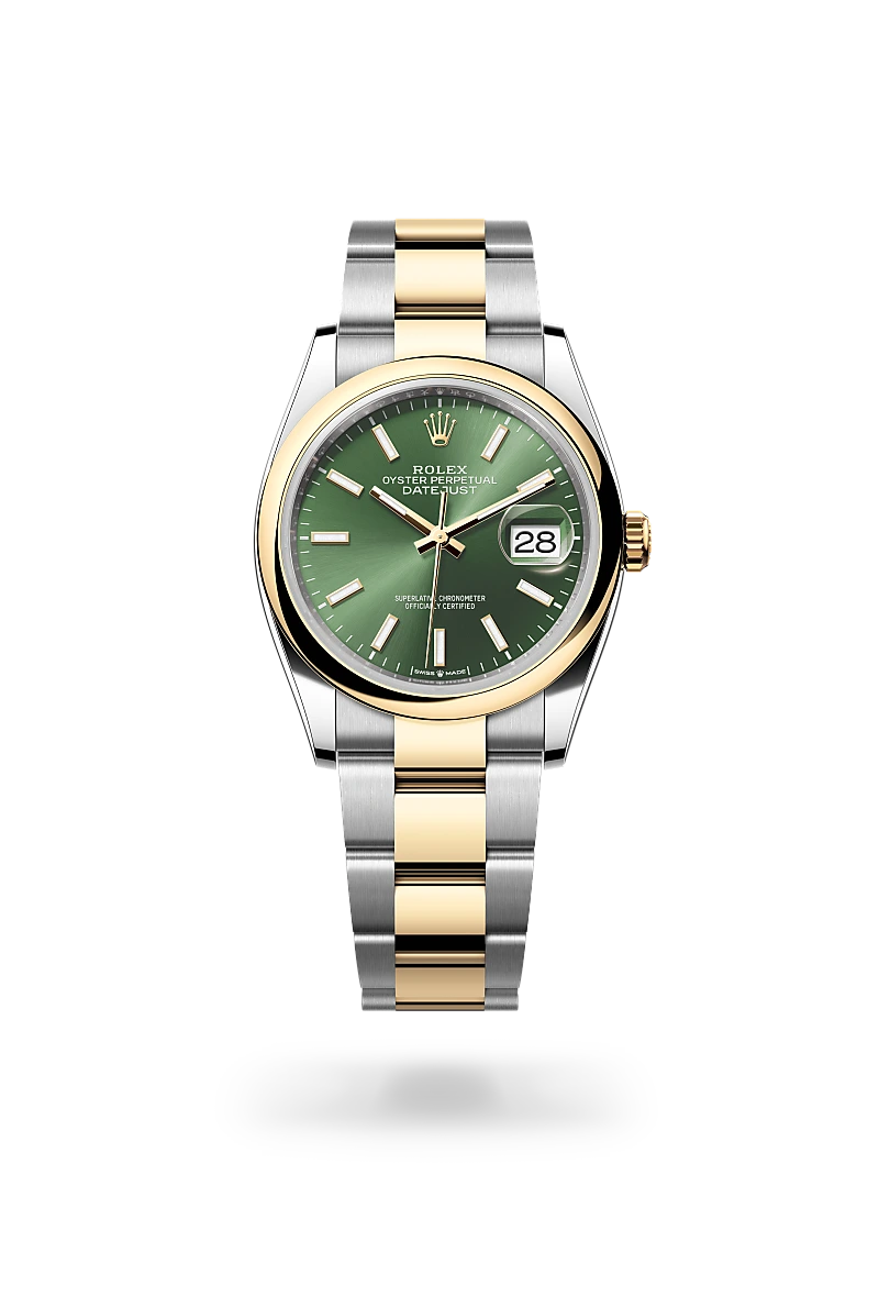 RolexDatejust 36, Oyster, 36 mm, acciaio Oystersteel e oro giallo