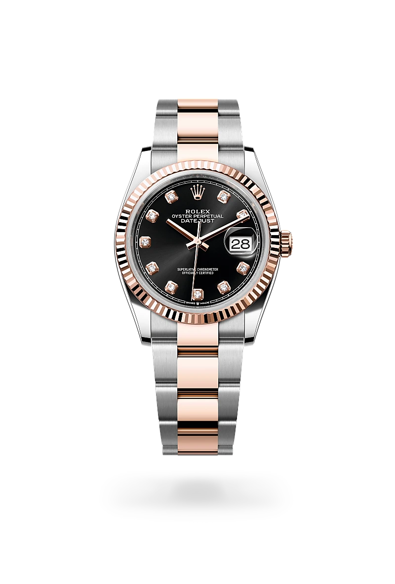 Rolex Datejust 36, Oyster, 36 mm, acciaio Oystersteel e oro Everose
