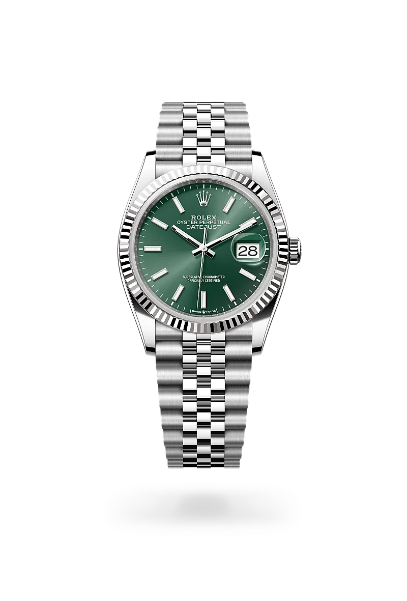 Rolex Datejust 36, Oyster, 36 mm, acciaio Oystersteel e oro bianco