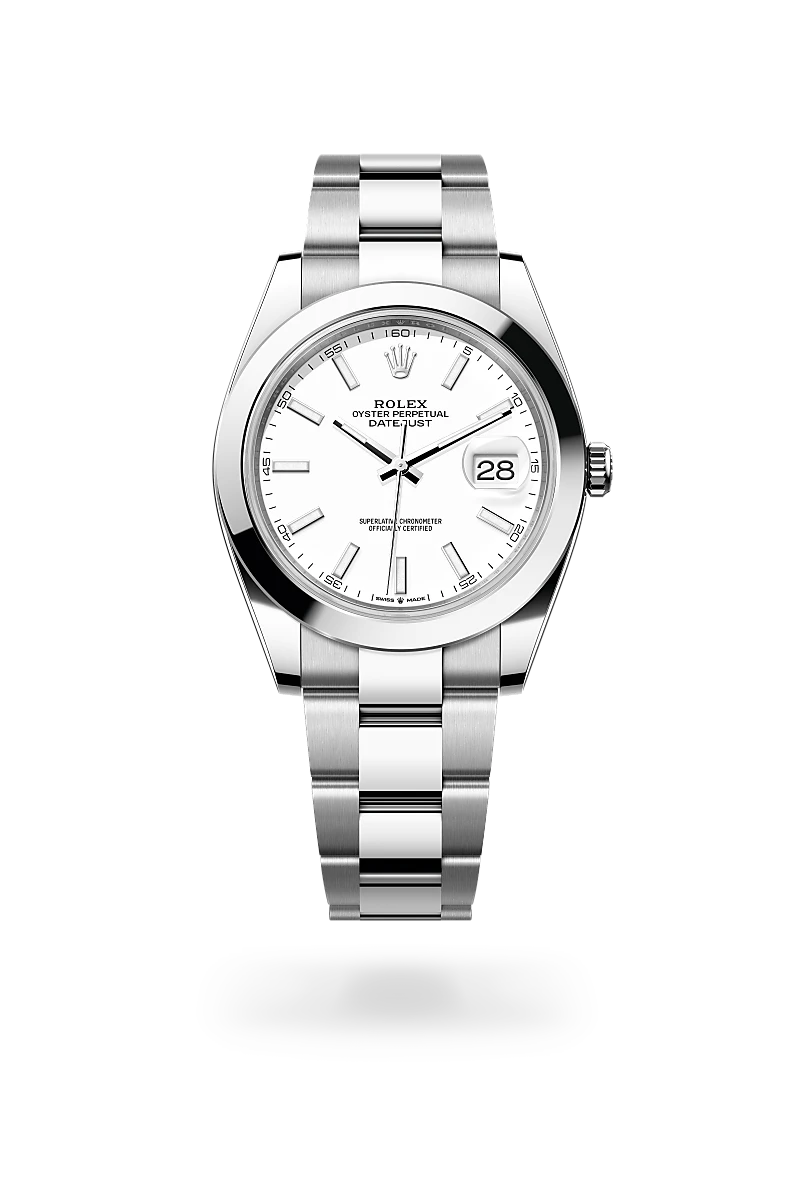 RolexDatejust 41, Oyster, 41 mm, acciaio Oystersteel
