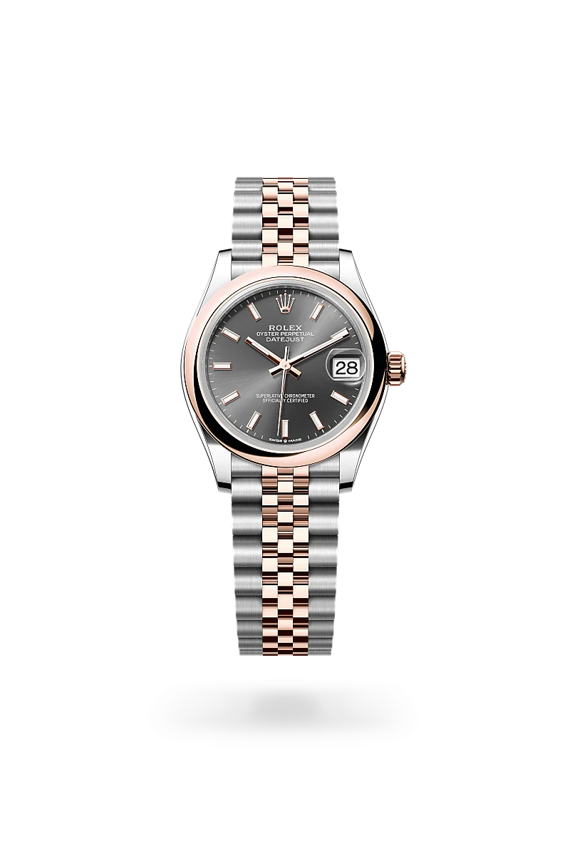 RolexDatejust 31, Oyster, 31 mm, acciaio Oystersteel e oro Everose