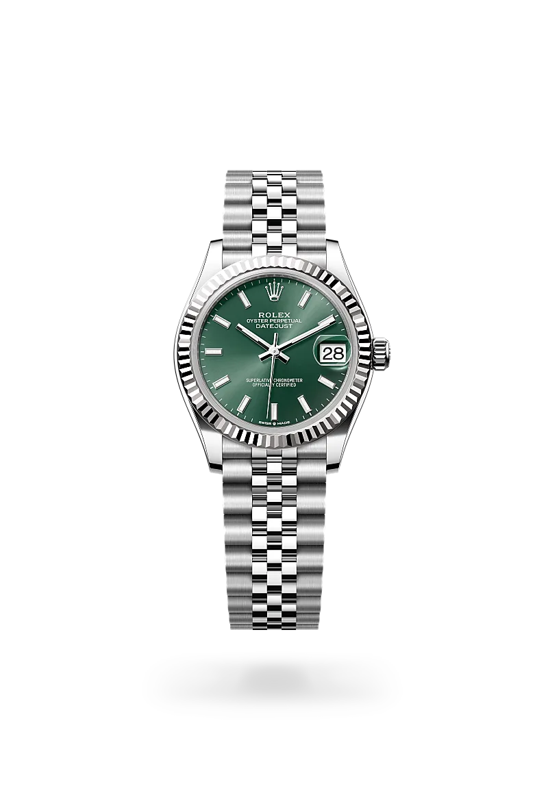 Rolex Datejust 31, Oyster, 31 mm, acciaio Oystersteel e oro bianco