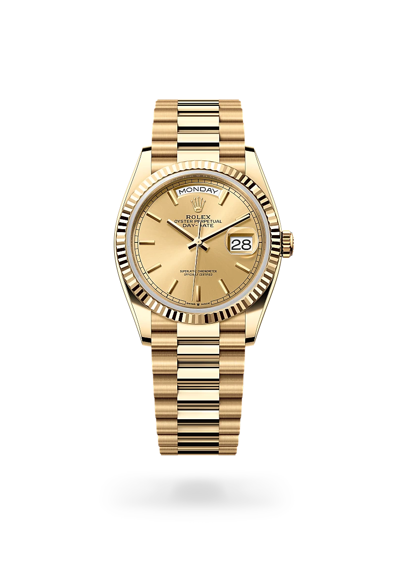 Rolex Day-Date 36, Oyster, 36 mm, oro giallo