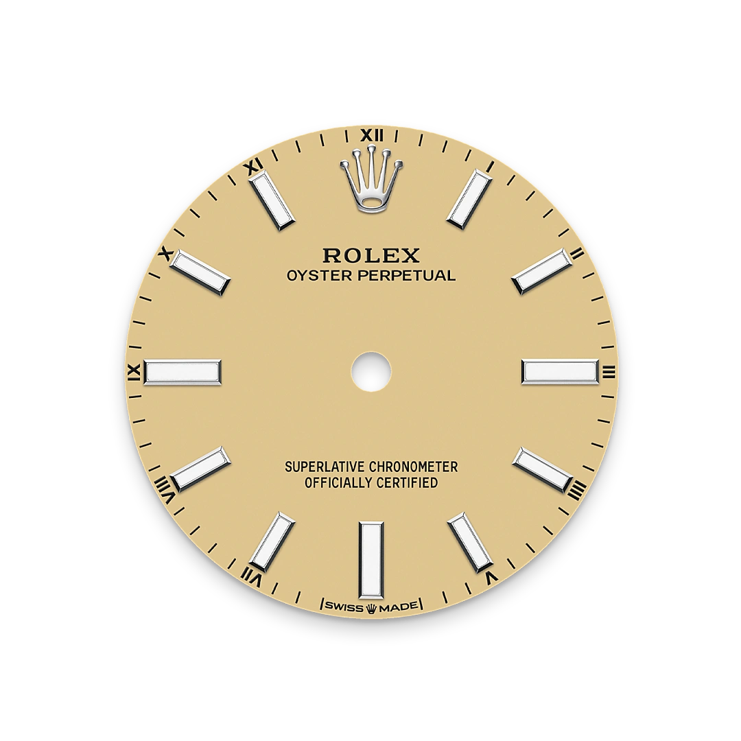 RolexOyster Perpetual 34 – Quadrante beige