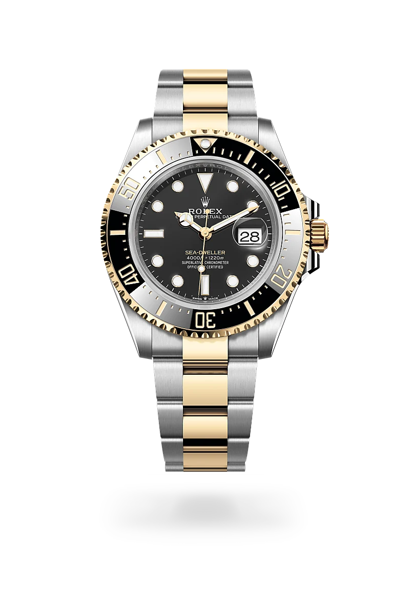 RolexSea-Dweller, Oyster, 43 mm, acciaio Oystersteel e oro giallo