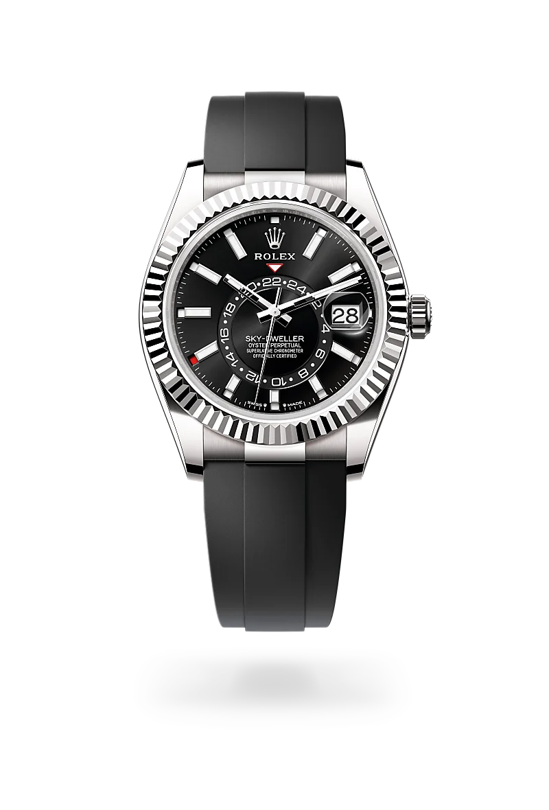 Rolex Sky-Dweller, Oyster, 42 mm, oro bianco