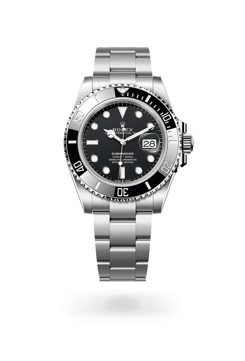 RolexSubmariner Date, Oyster, 41 mm, acciaio Oystersteel
