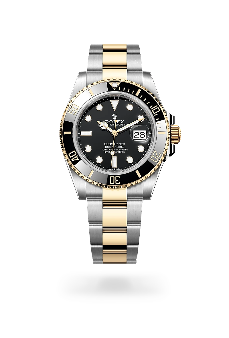 Rolex Submariner Date, Oyster, 41 mm, acciaio Oystersteel e oro giallo