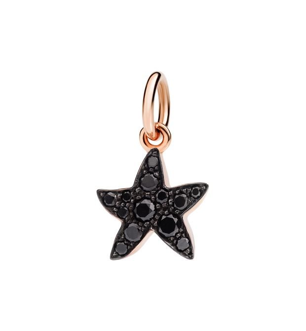 Stella Marina Dodo in Oro Rosa e Diamanti Black