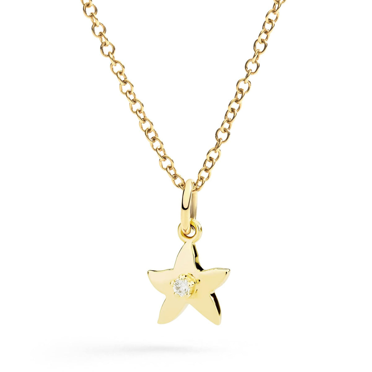 Stellina in Oro Giallo e Diamante